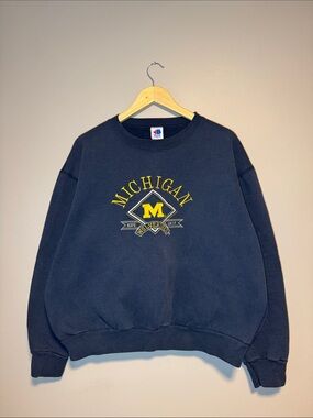 Vintage Michigan Wolverines Crewneck / Large / 1990s